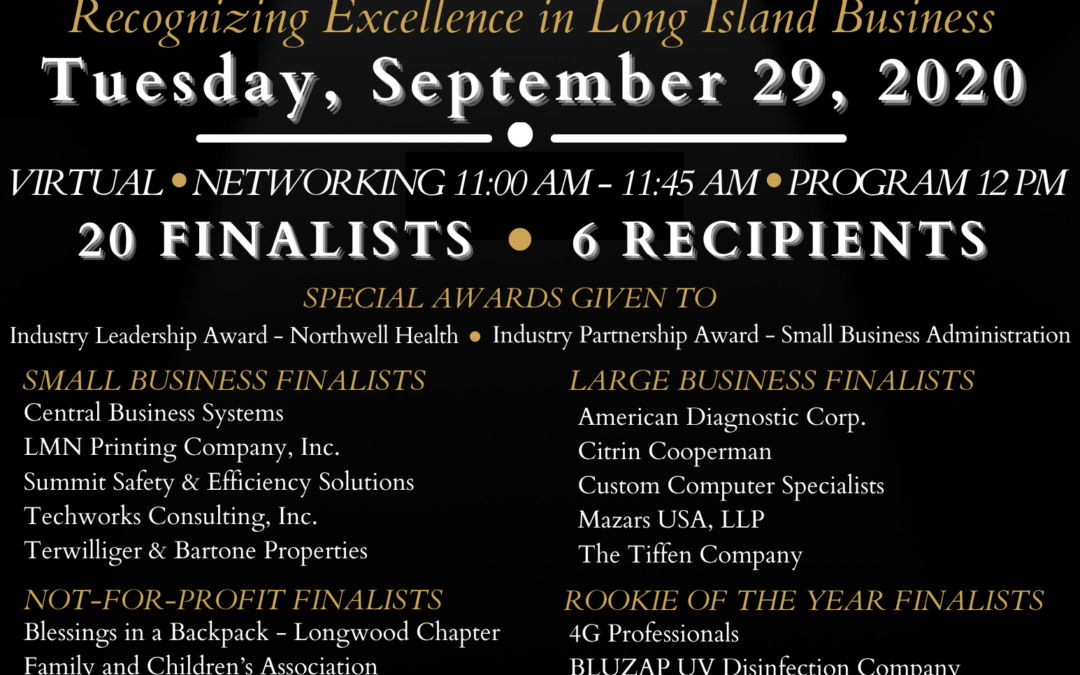 Custom Computer Specialists Named Large Business Finalist in Prestigious  HIA-LI 27th Annual Business Achievement Awards